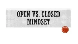 Open vs. Closed Mindset