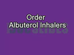 Order Albuterol Inhalers