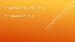clinical case hip pain