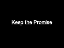 Keep the Promise