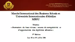 Marché International des Business Schools et Universités