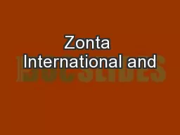 Zonta International and