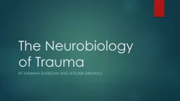 The Neurobiology of Trauma