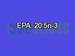 EPA, 20:5n-3