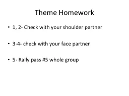 Theme Homework
