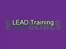 LEAD Training