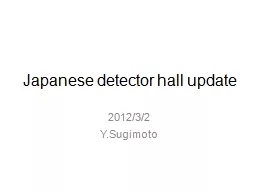 Japanese detector hall update