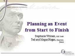 Planning an Event from Start to Finish