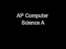 AP Computer Science A