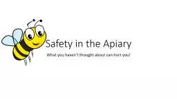 Safety in the Apiary