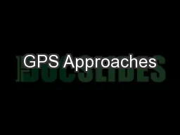 GPS Approaches