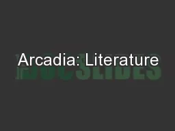 Arcadia: Literature