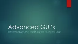 Advanced GUI’s
