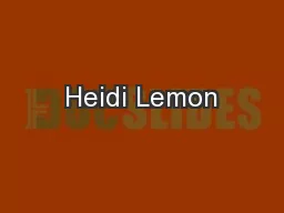 Heidi Lemon