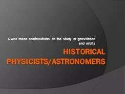 Historical Physicists/Astronomers