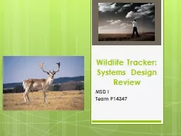Wildlife Tracker: Systems Design Review