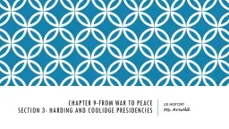 Chapter 9-From War to Peace