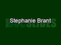Stephanie Brant