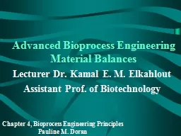 Advanced Bioprocess Engineering