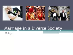 Marriage in a Diverse Society