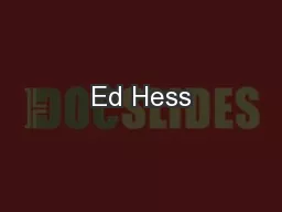 Ed Hess