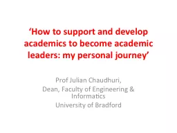 ‘How to support and develop academics to become academic