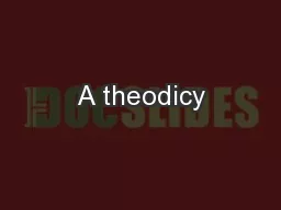 A theodicy