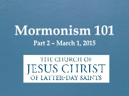 Mormonism 101