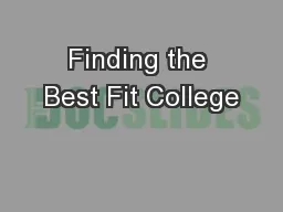 Finding the Best Fit College