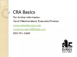 CRA Basics