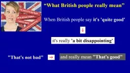 “What British people really mean”