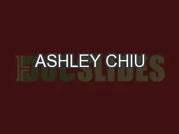 ASHLEY CHIU