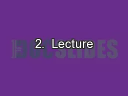 2.  Lecture