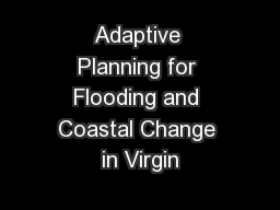 Adaptive Planning for Flooding and Coastal Change in Virgin