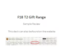 F18 T2 Gift Range