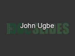 John Ugbe