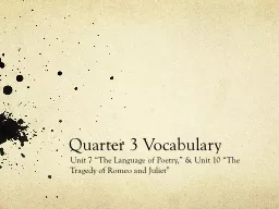 Quarter 3 Vocabulary
