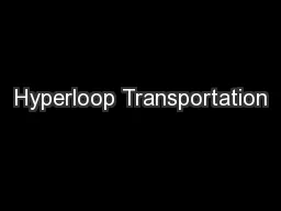 Hyperloop Transportation
