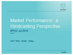 Market Performance: a Hindcasting Perspective