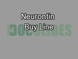 Neurontin Buy Line