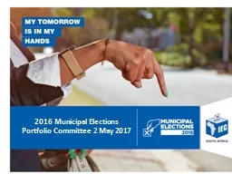2016 Municipal Elections