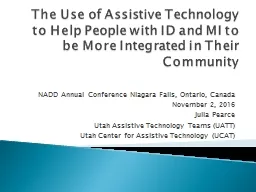 The Use of Assistive Technology to Help People with ID and