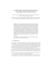 Aurally Aided Visual Search Performance Comparing Virt