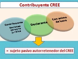Contribuyente CREE