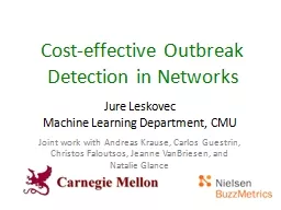 Cost-effective Outbreak Detection in Networks