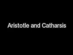Aristotle and Catharsis