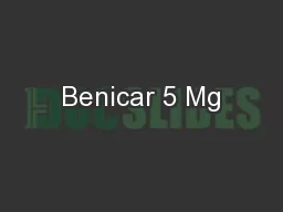 Benicar 5 Mg
