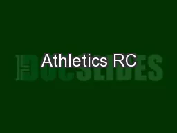 Athletics RC