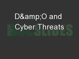 D&O and Cyber Threats