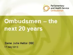 Ombudsmen – the next 20 years